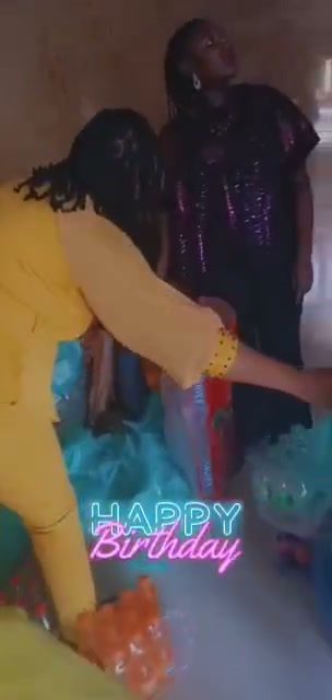 A birthday celebration held for children in the care of the foundation